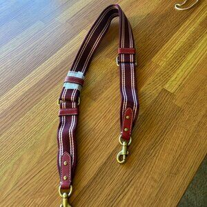 New COACH WEBBING Shoulder Replacement Strap  Red/Strawberry Adjustable